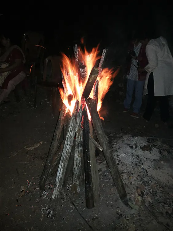 Bonfire on request at Varkis Munnar